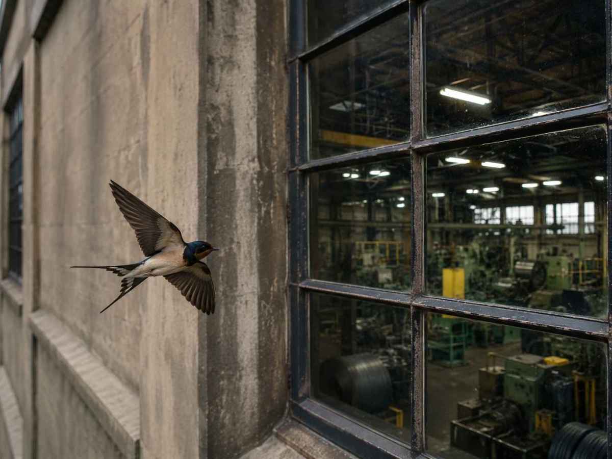 The Swallow As Seen From A Factory&nbsp;Window
